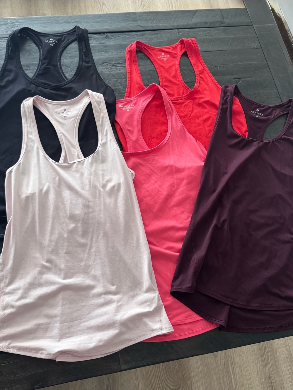 Athleta Chi Women’s Racerback Tank - Pink, Red, Black, Burgundy, Light Pink, XS